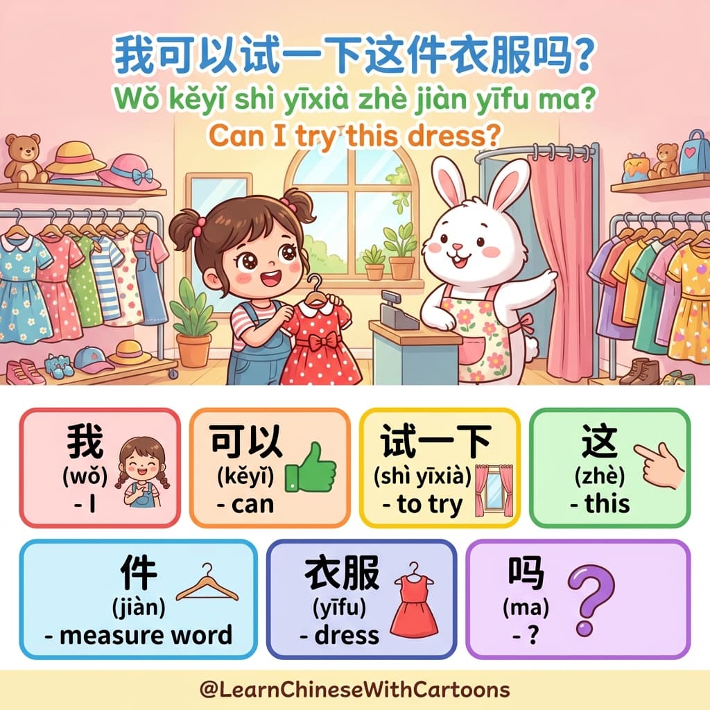 Cover image from The Midnight Boutique: Mastering the Art of Asking to Try on Clothes in Chinese