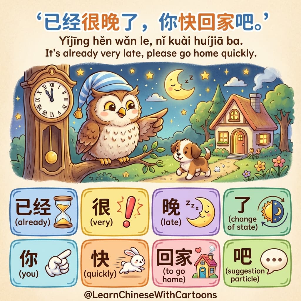 Cover image from Midnight at the Timeless Bookstore: Mastering the Art of Telling Someone it's Time to Go